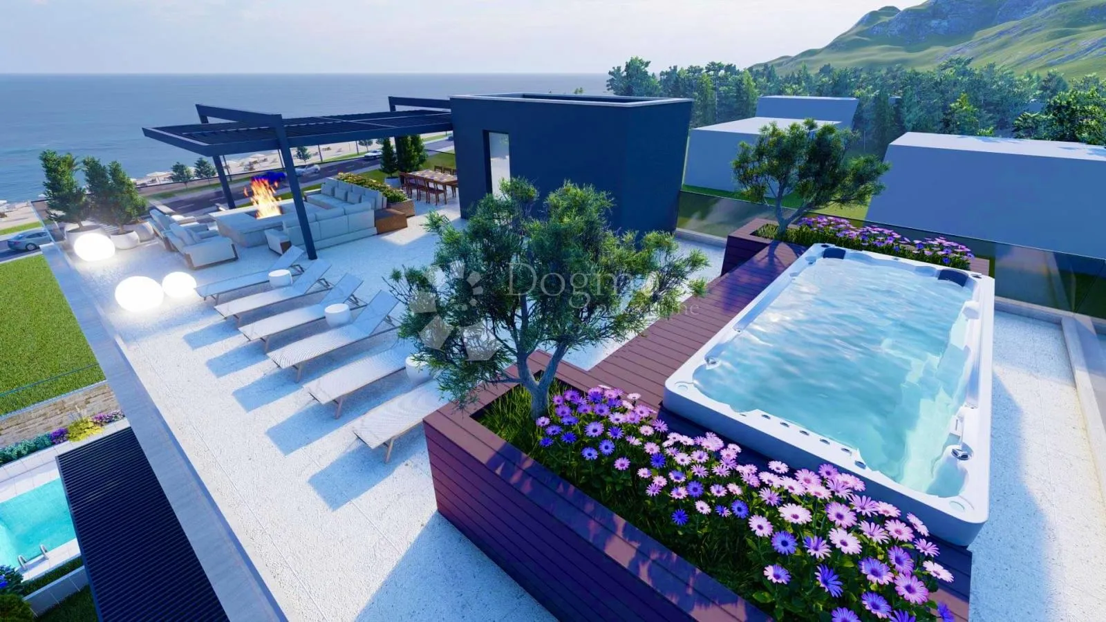 više od luksuza: penthouse s liftom, privatnom krovnom terasom i panoramskim pogledom u prvom redu do mora - slika 24