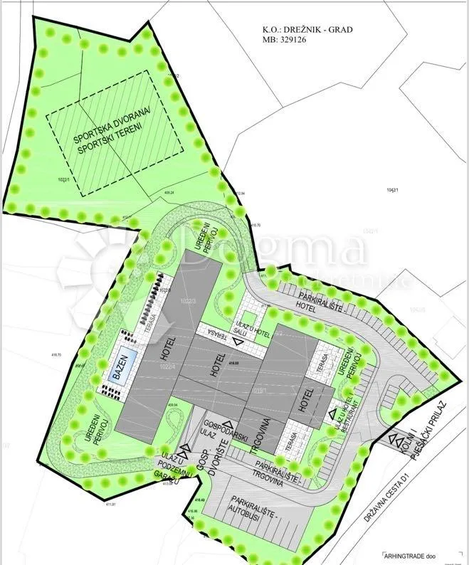 građevinsko zemljište sa projektom za hotel np plitvička jezera - slika 3