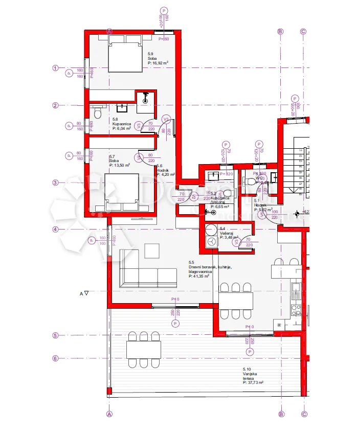 tribunj- 2.kat u novogradnji 250m od mora s pogledom - slika 9