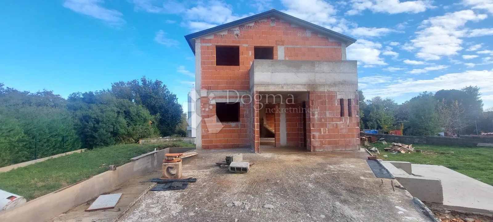 kuća, roh bau, ližnjan, pogled more - slika 2