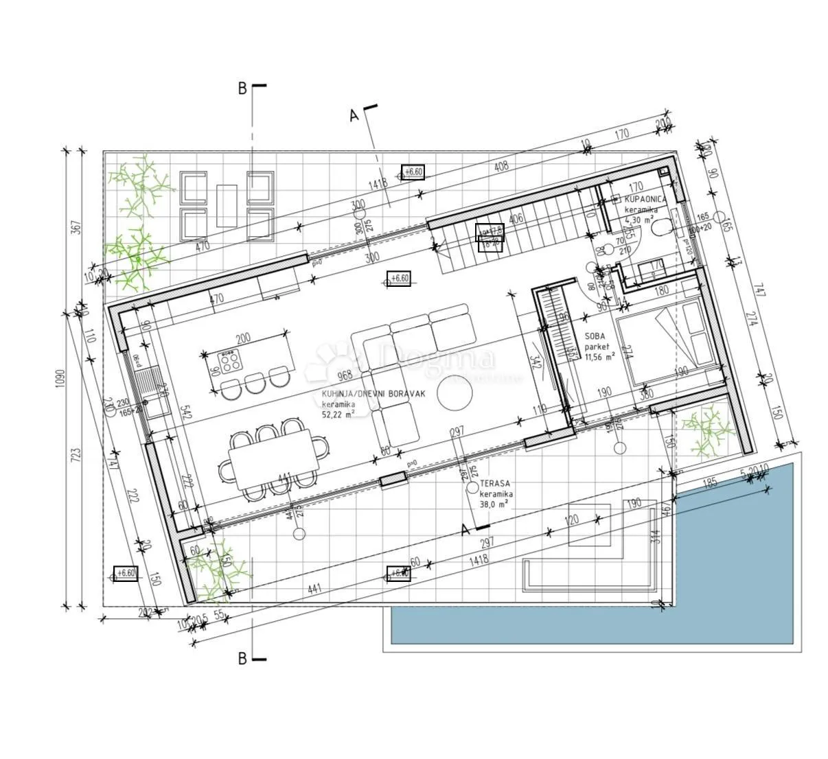trogir/čiovo - ekskluzivna moderna vila s pogledom na more - slika 46