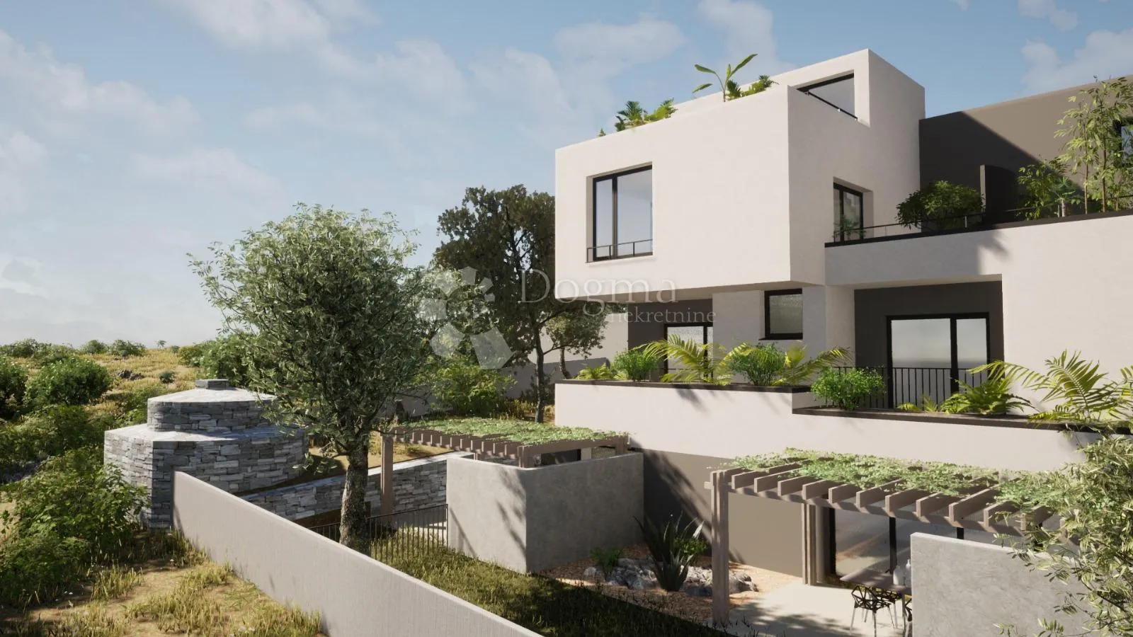 vodice - s5 dvoetažni penthouse na 1. i 2. katu s vrtom i krovnom terasom, 159,01 m2 netto - slika 10