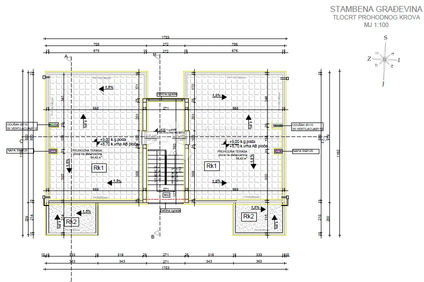 novo! dvosoban penthouse s velikom krovnom terasom s5 – plano, trogir - slika 17