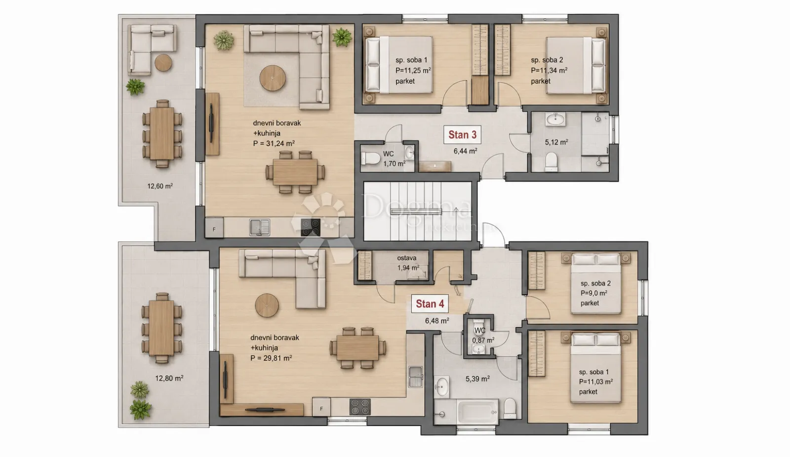 moderna kuća u nizu – vabriga - slika 6