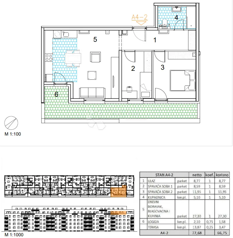 velika gorica, novogradnja, trosoban stan 66.75 m2, 4.kat - slika 13