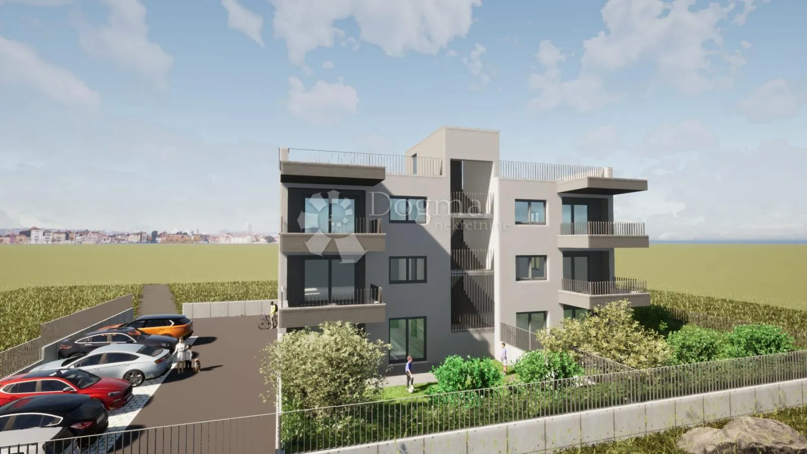 NOVO! Novogradnja – Dvosoban stan u prizemlju s velikim vrtom S2, Plano (Trogir) - Plano, Trogir