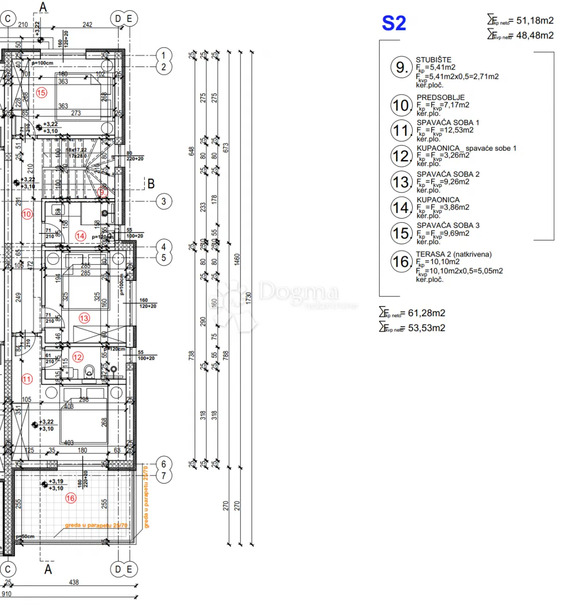 moderan duplex u brodarici - stambena jedinica s2/k1 - slika 13