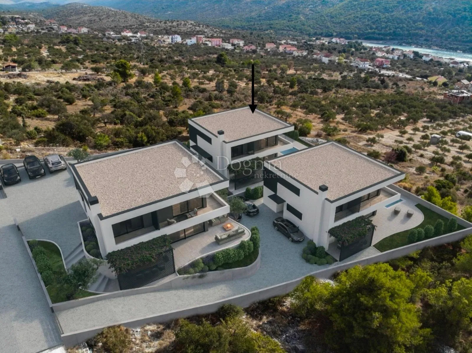 moderna vila u grebaštici s pogledom na more – započeta gradnja, bazen, mirna lokacija - slika 5