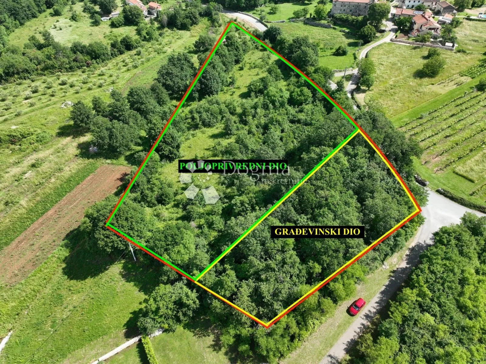 građevinsko + poljoprivredno zemljište, okolica labina - slika 2