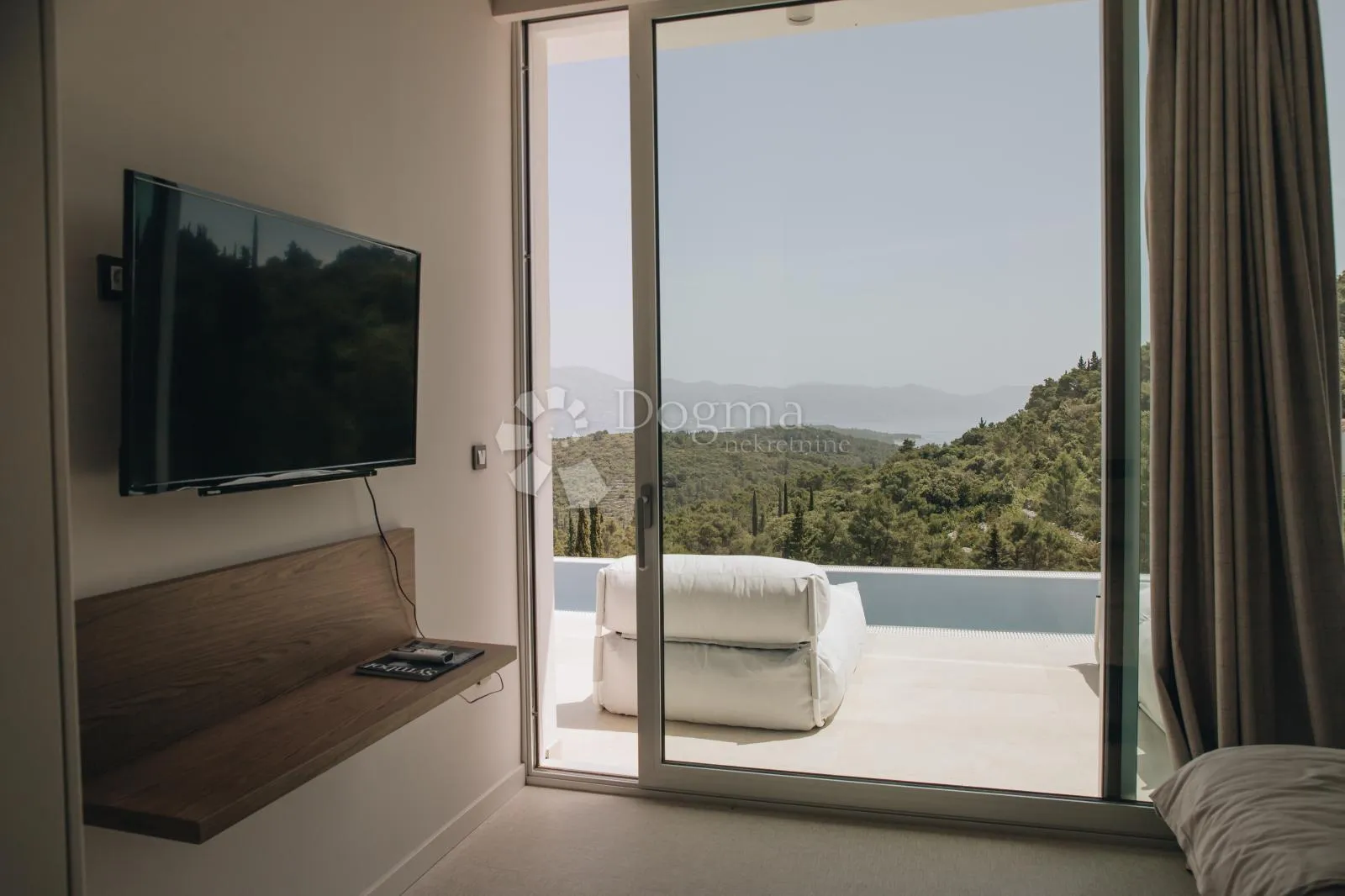 korčula, žrnovo – vila 2, infinity bazen panorama - slika 15