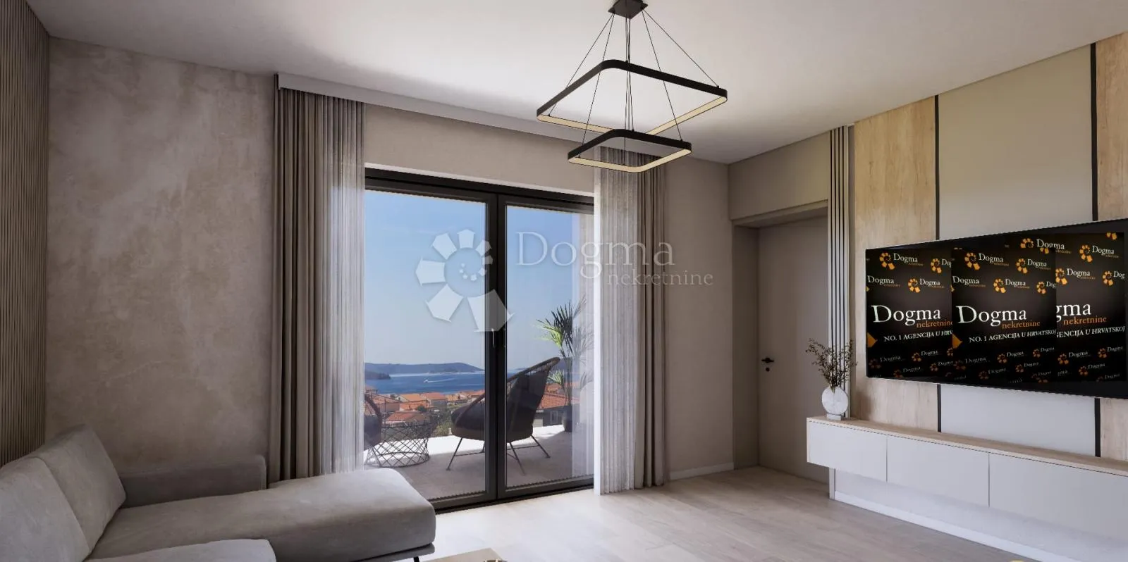 seget donji, ekskluzivan stan s vrtom 142,80m2 i pogledom na more / novogradnja u izgradnji, stan a2 - slika 2