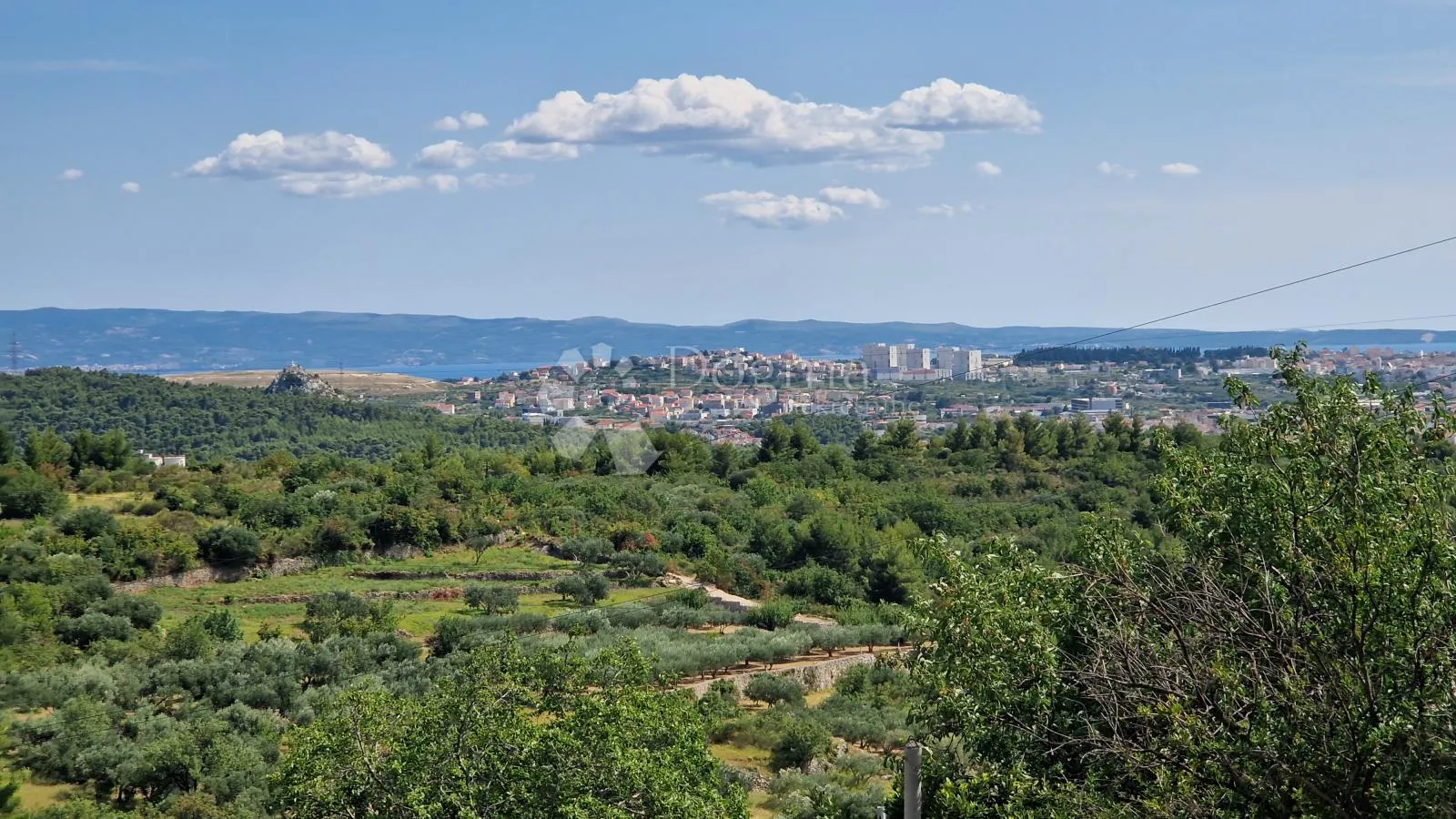 građevinsko zemljište, klis, pogled na split i more - slika 1