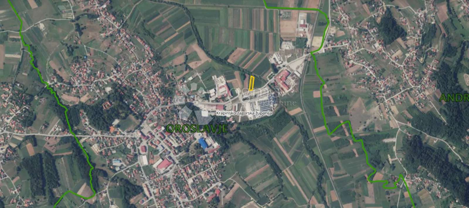 Građevinsko zemljište gospodarske namjene 1.831m² u gradu Oroslavju! - Oroslavje