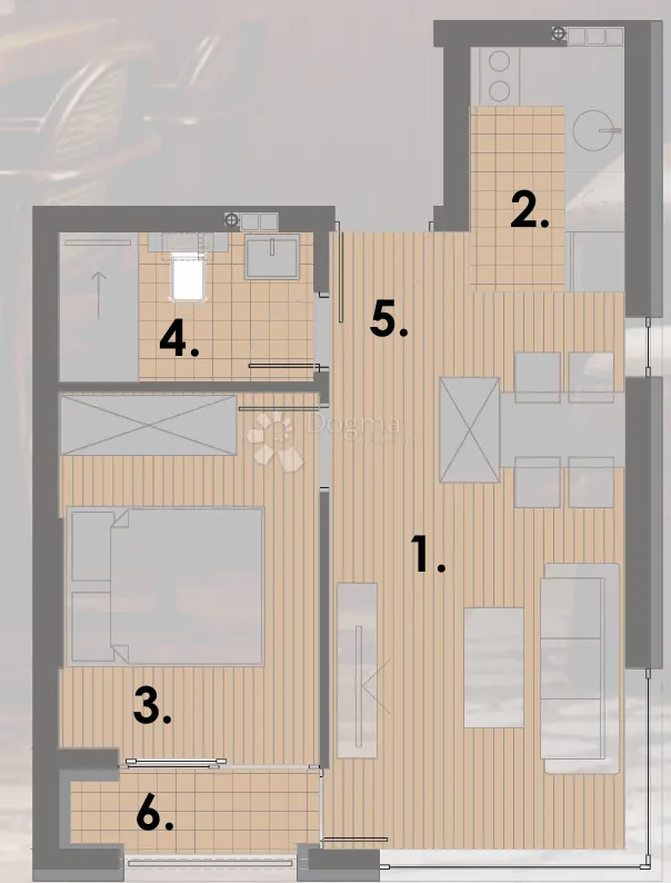 projekt jahorina - zgrada a1 apartman 38 na 4.katu - slika 2