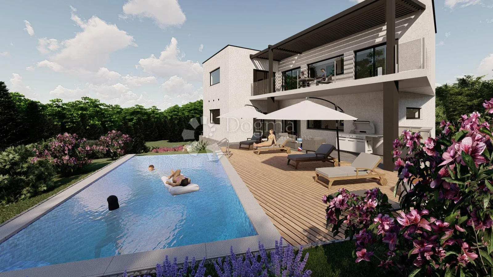 luksuzna villa sa privatnom čarobnom šumom -svetvinčenat - slika 29