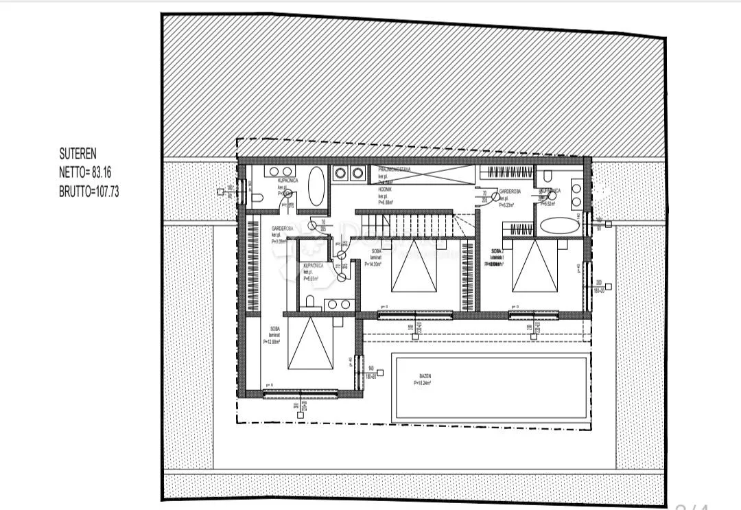 građevinsko zemljište s projektom za villu - slika 8