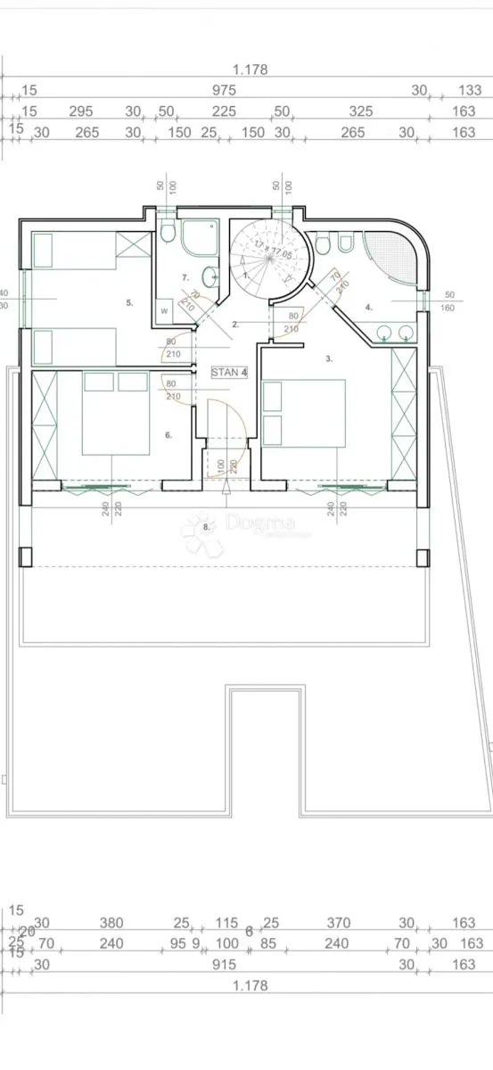 kožino - penthouse 20 m od mora (zgrada a) - slika 22