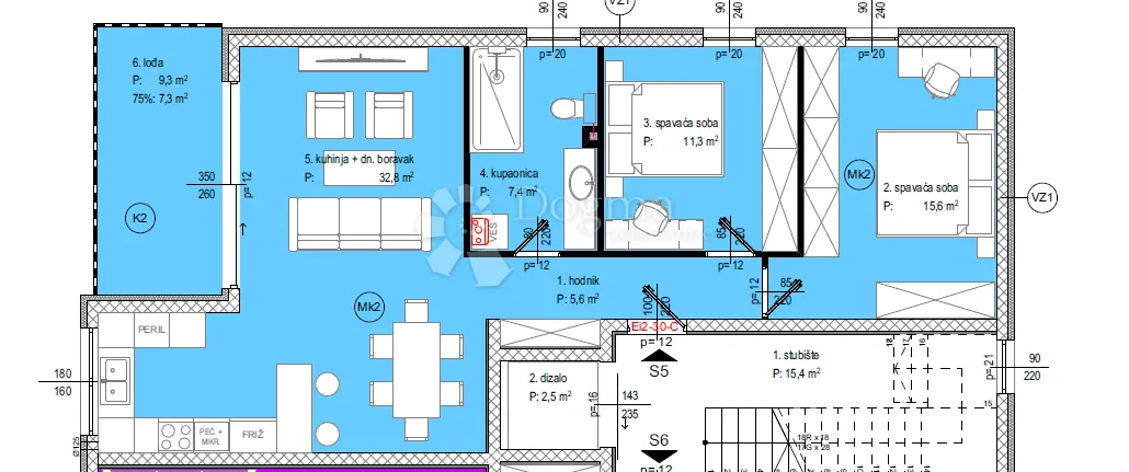 penthouse oznake s5-crvene kuće - slika 5