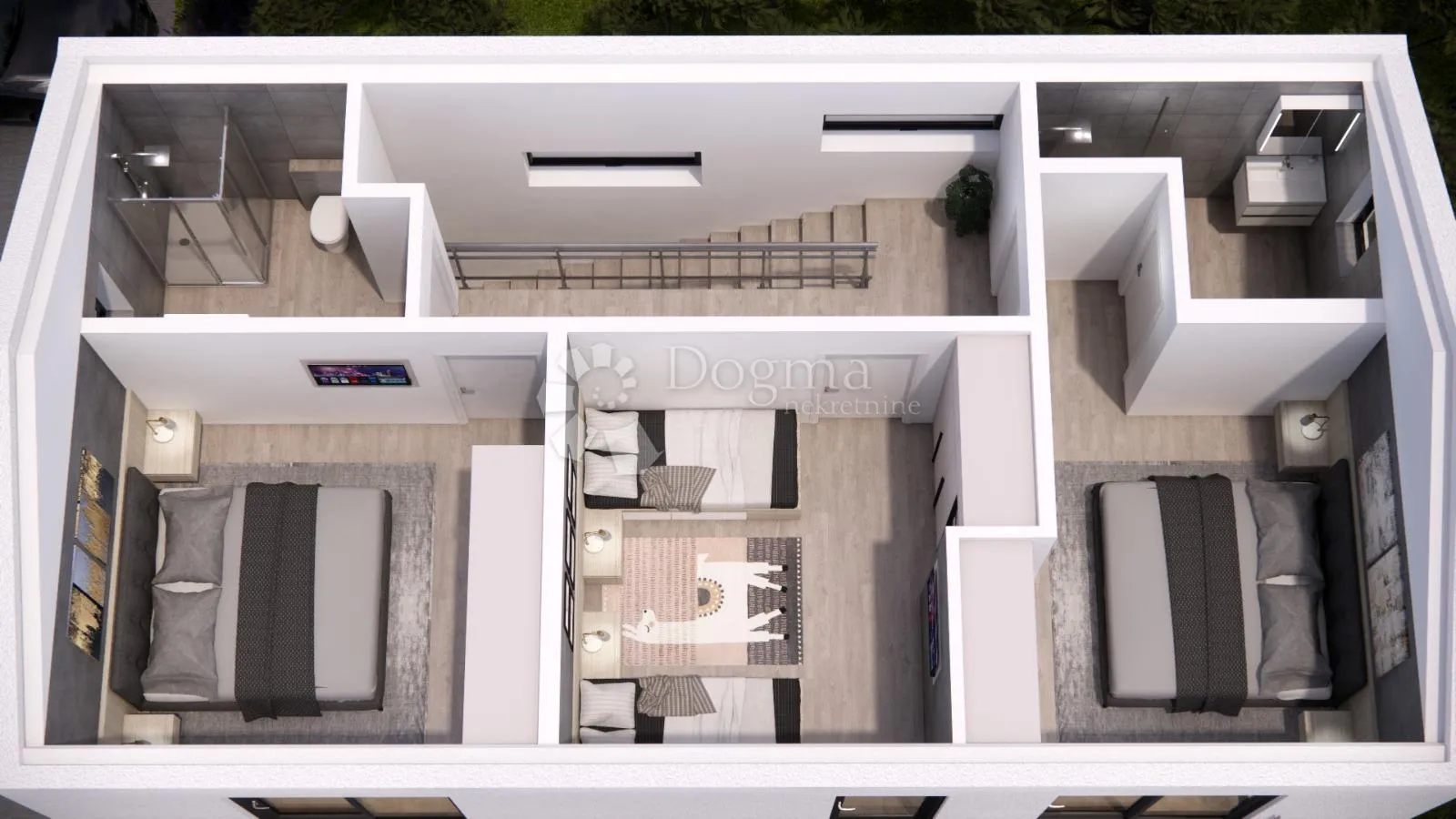 rtina sunset – projekt 6 vila s bazenom, pogled na more - slika 19