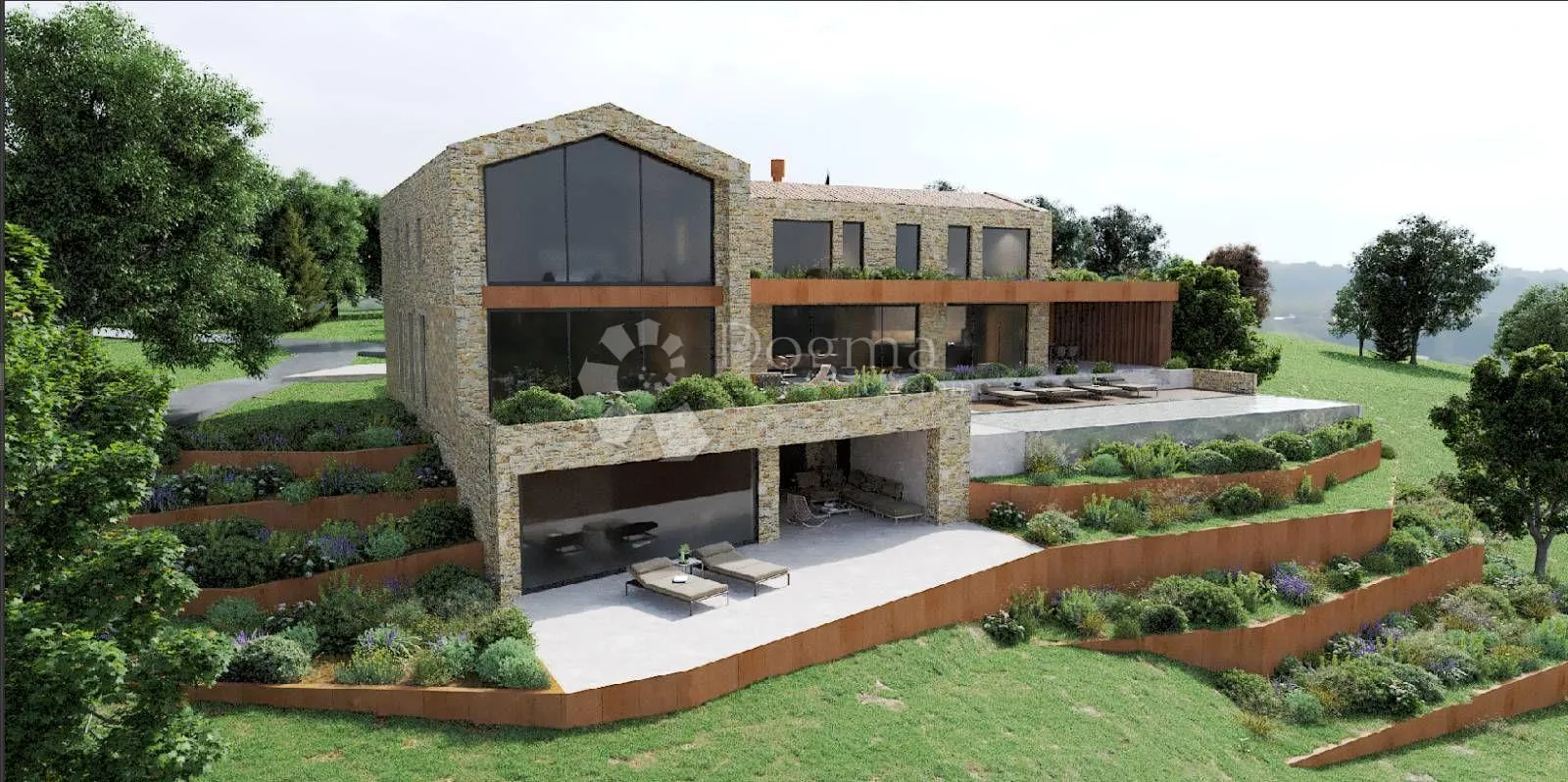 veliko građevinsko zemljište sa projektom - slika 3