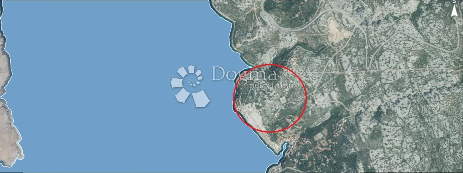 jablanac atraktivno građevinsko zemljište 1435 m2 70 m od mora - slika 2