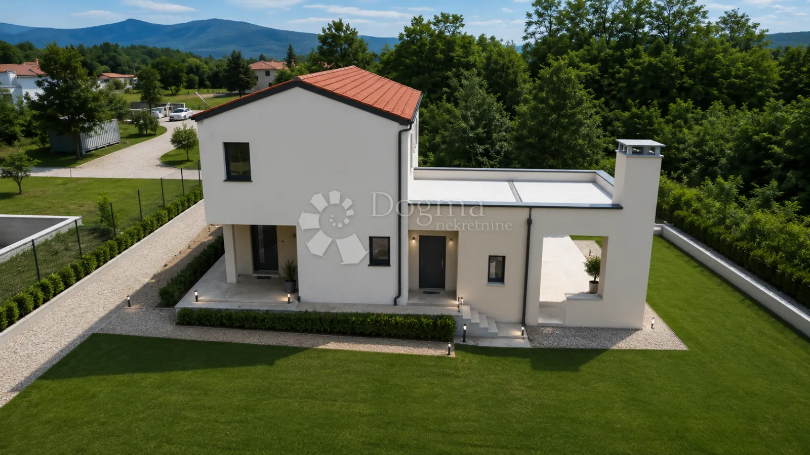 labin,okolica,moderna kuća u izgradnji sa dodatnom građevinskom parcelom - slika 3