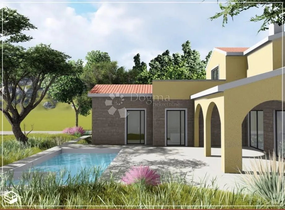 vrsi - projekt vile sa bazenom i građevinskom dozvolom 600 m 2 - slika 7