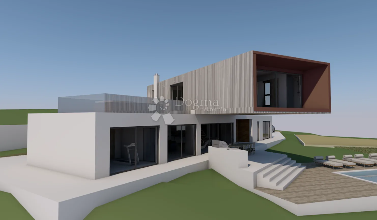 odličan projekt vile s bazenom i teniskim terenom - slika 3