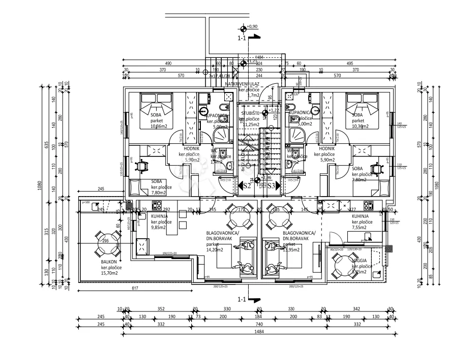 podstrana novogradnja s3 2s+db - slika 3