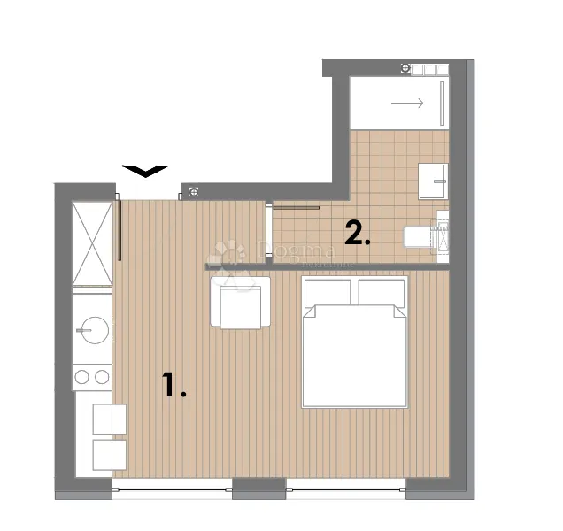 projekt jahorina - zgrada a1 apartman 7 u prizemlju - slika 2