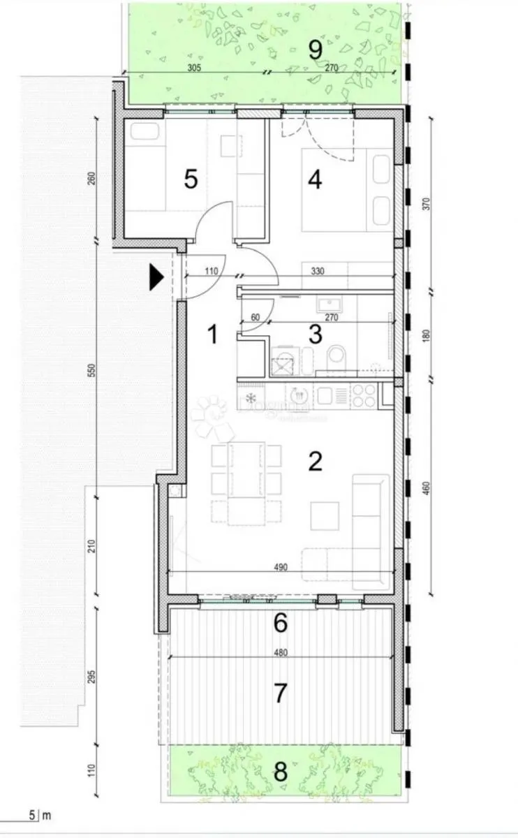 prodaje se apartman novalja gajac novogradnja s1 prizemlje - slika 41