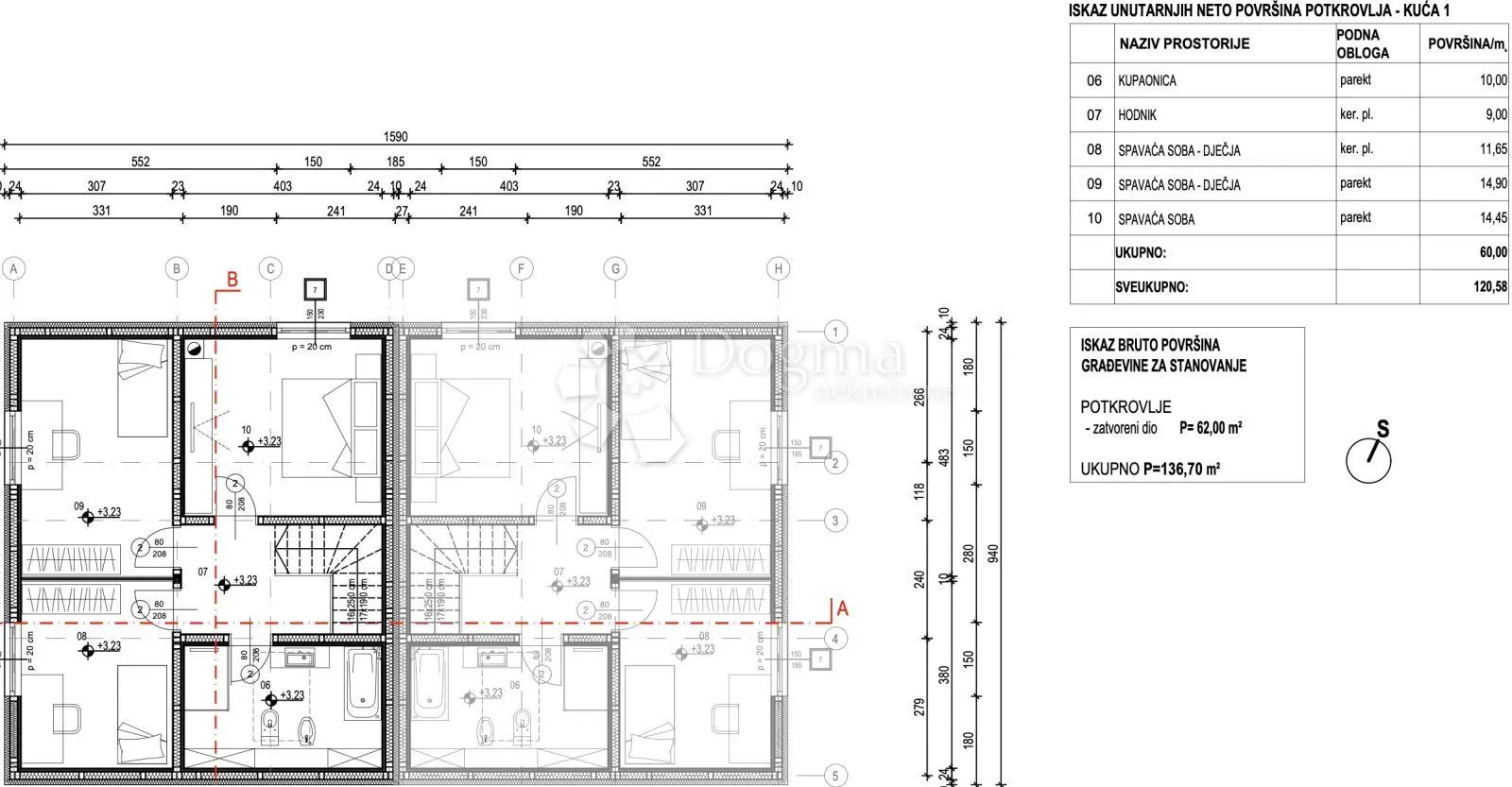 novoizgrađena desna montažna duplex kuća u selnici - slika 7