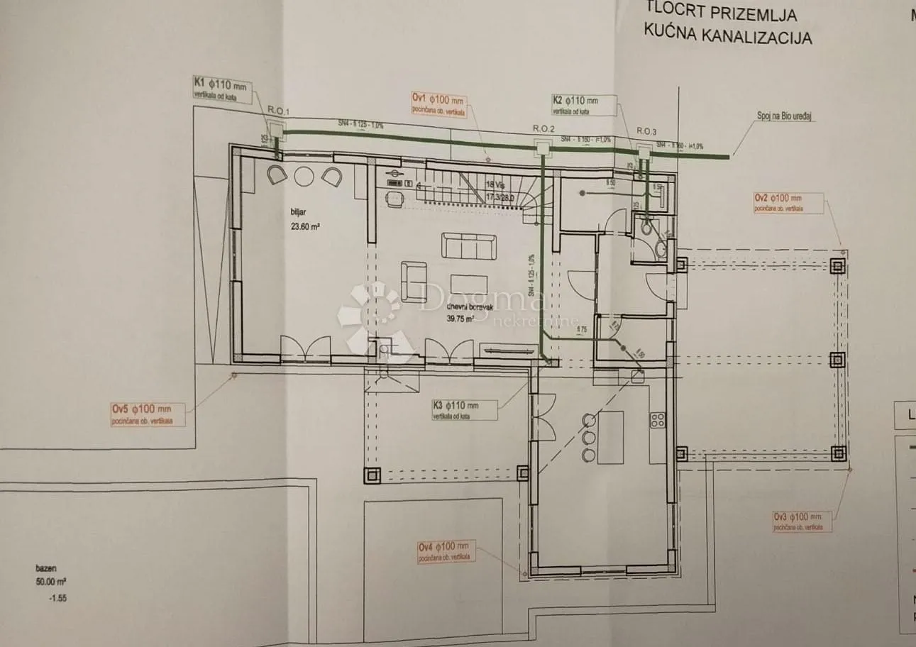 rovinj, okolica,kvalitetna kuća sa bazenom u izgradnji, na kraju sela - slika 7