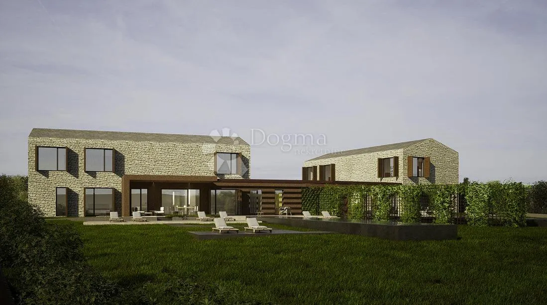 građevinsko zemljište u vižinadi sa gotovim projektom - slika 1