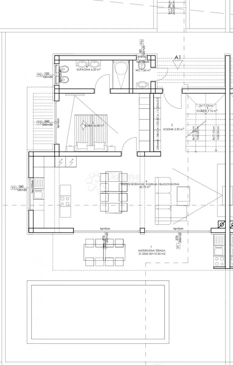 luksuzna duplex vila s bazenom i pogledom na more! - slika 14