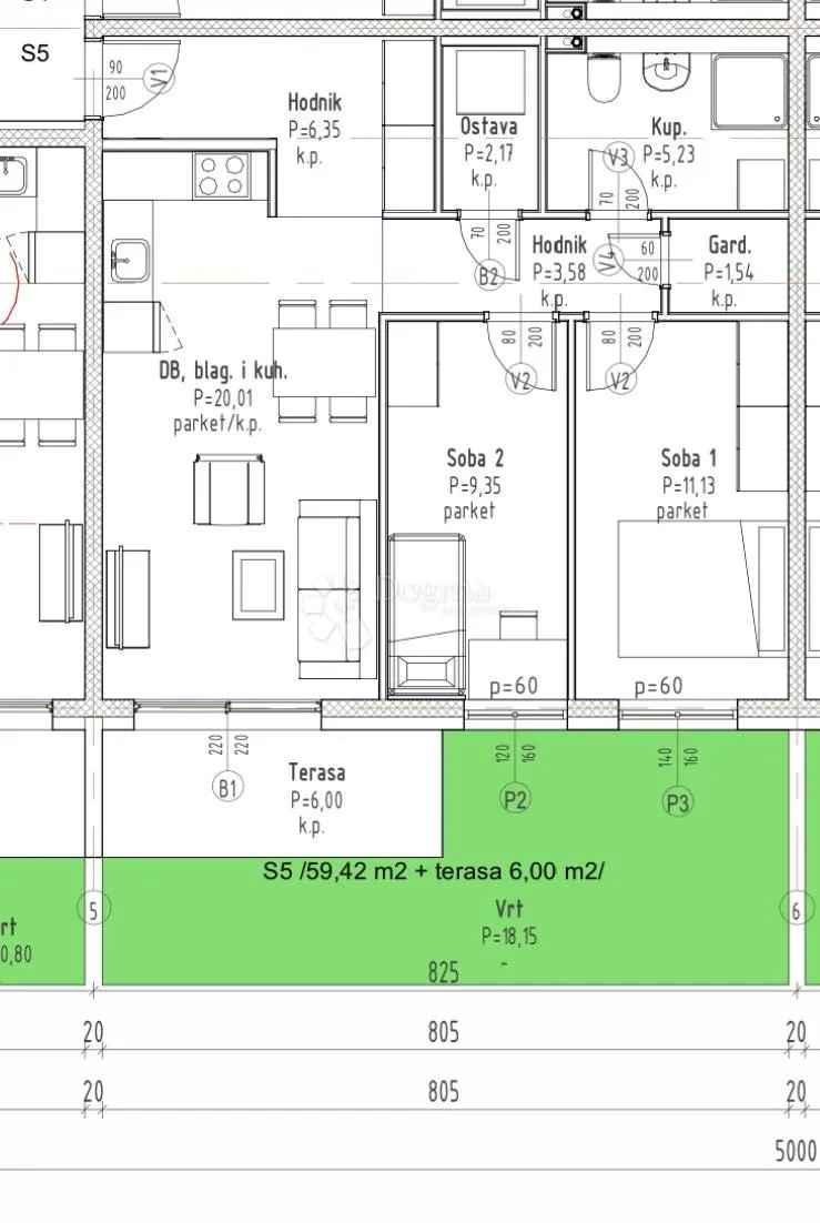 s5-novogradnja - gradići - od 3.000€ po m2 - vl.gor - slika 2