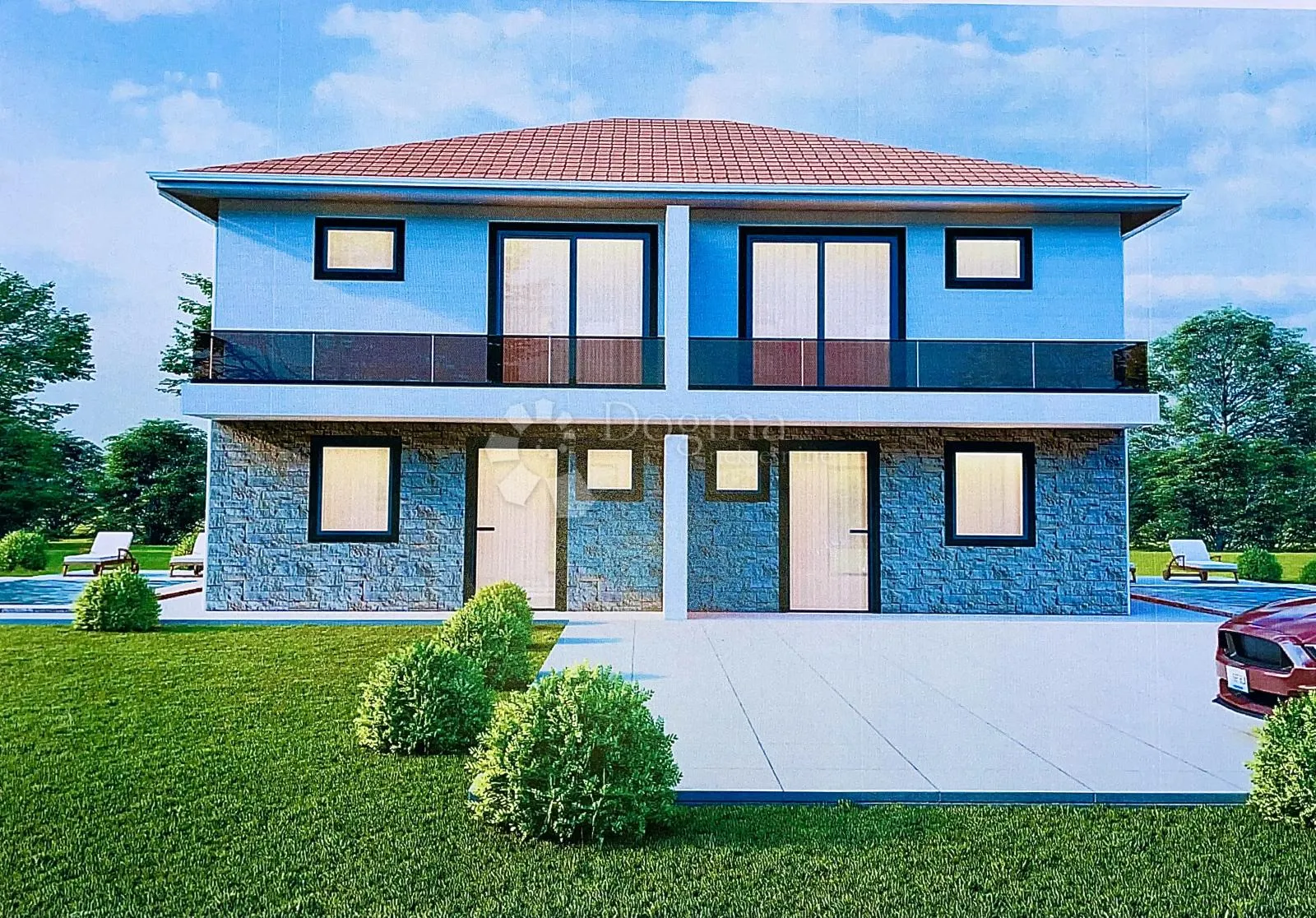 malinska - novogradnja sa mogućnosšću ugradnje bazena 400 m od mora - slika 14