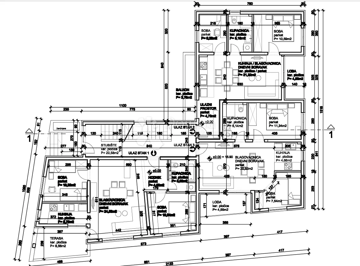 novogradnja kaštel sućurac 54,04m2 s3 - slika 11