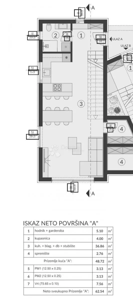 duplex kuća a - roh-bau - slika 3