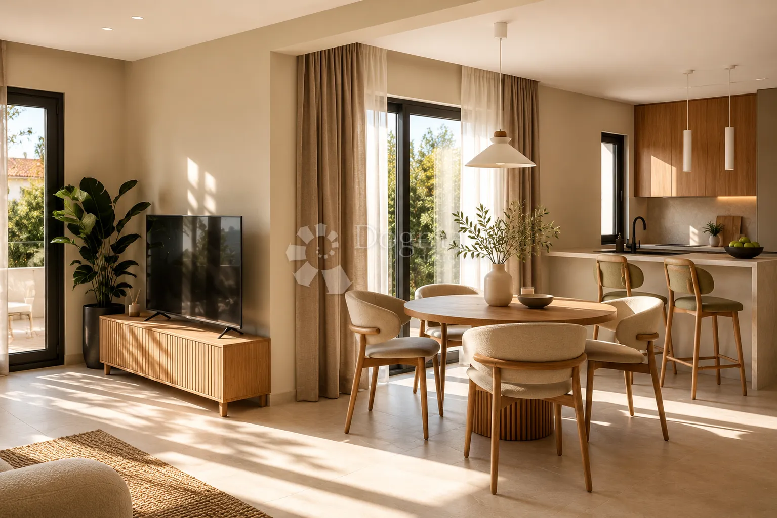 Čiovo I 03 I elegantan dvosoban stan u novogradnji s pogledom na more - Okrug Gornji, Okrug
