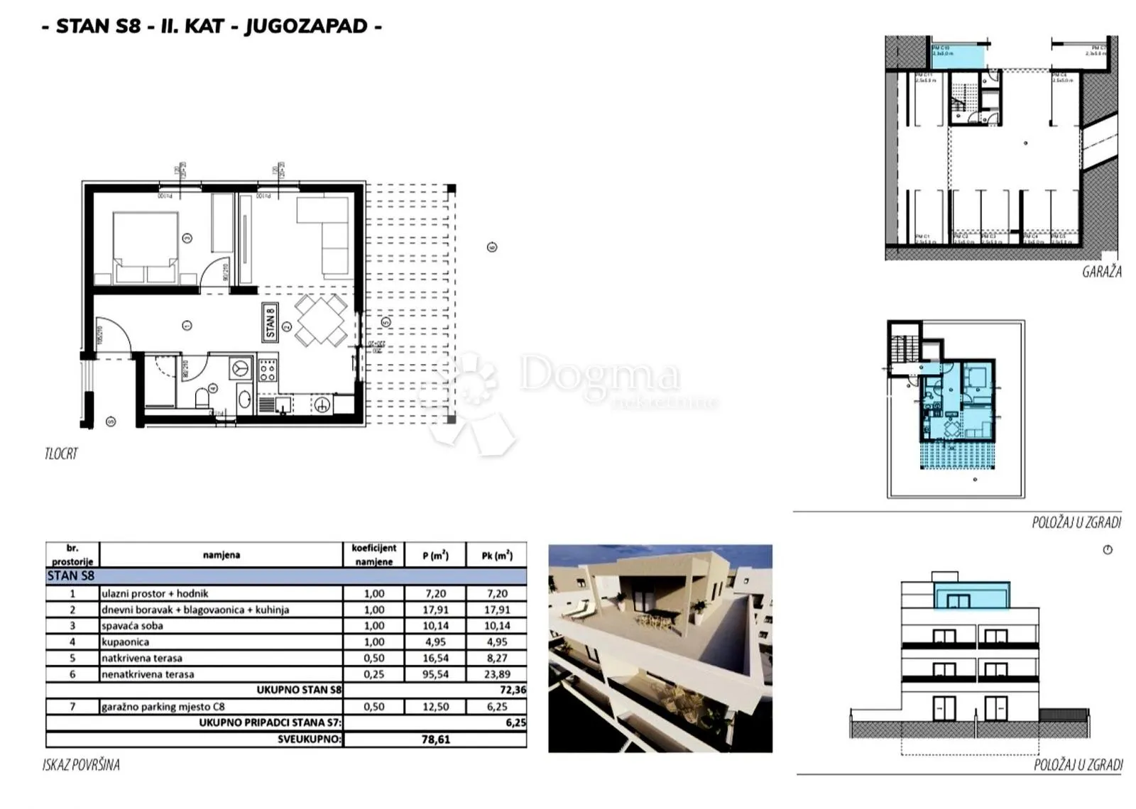 novogradnja kaštel lukšić penthouse-nadgrađe c - slika 1