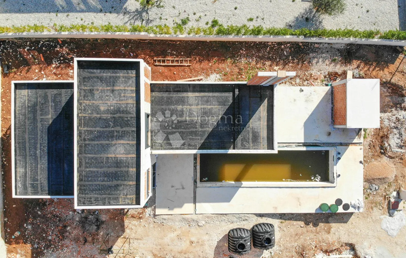 kanfanar, luksuzna villa u roh-bau fazi s pogledom na more - slika 28