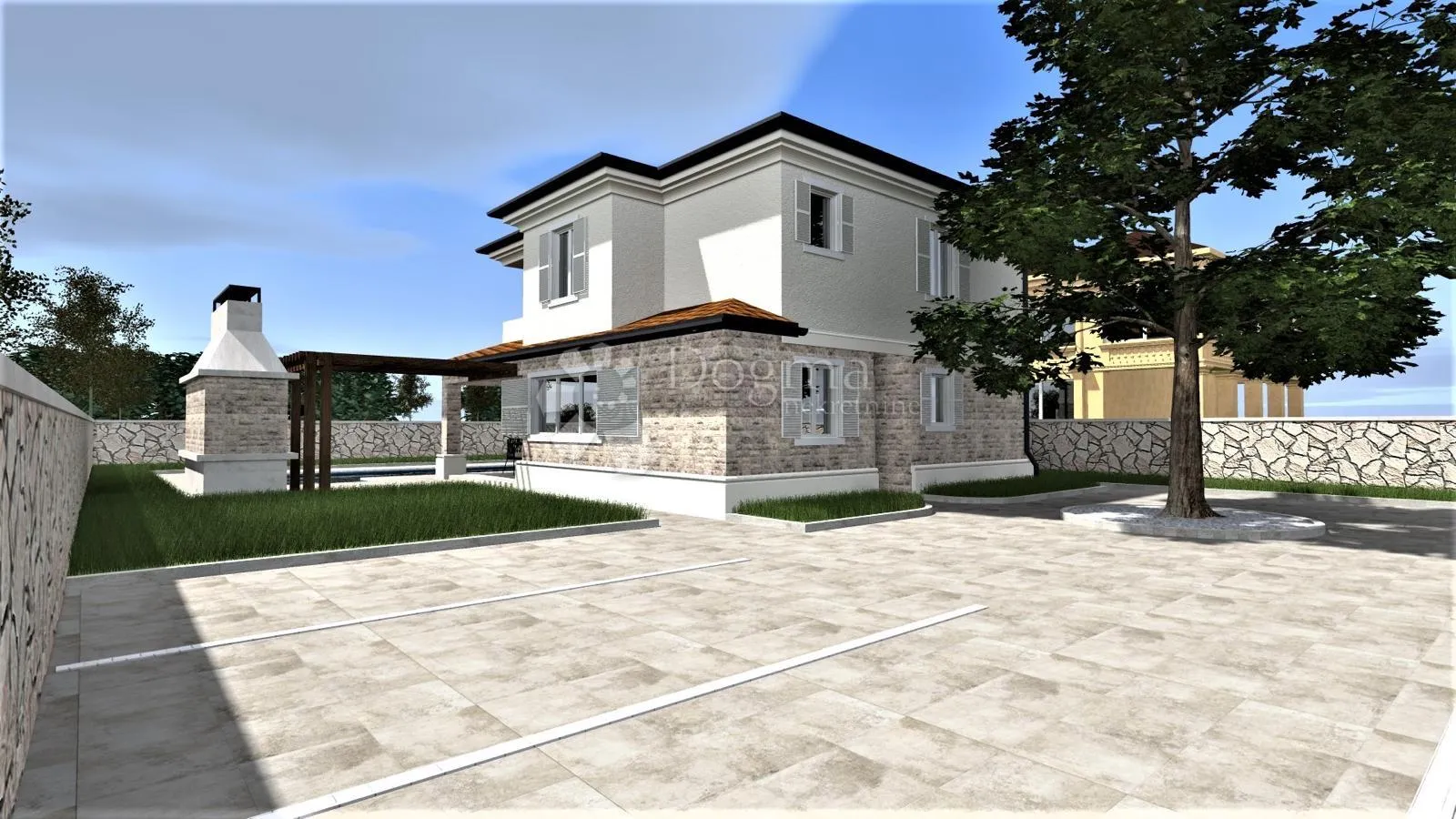 kamen villa u mirnom okruženju otoka krka - slika 30