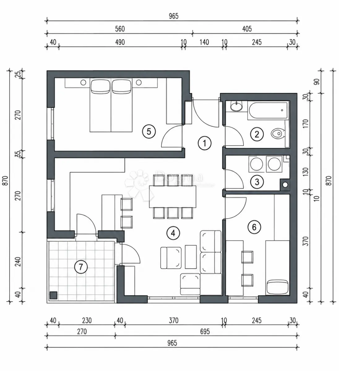 pretprodaja stanova – moderan stan na 1. katu novogradnje, varaždin | 58,75 m² + loggia - slika 8