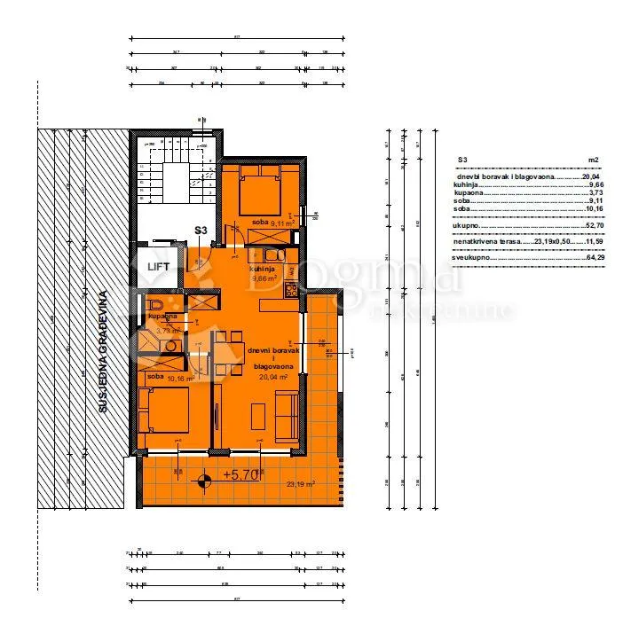 novogradnja makarska od 3000-3600€! 3soban 71m2 (s3i) - slika 5