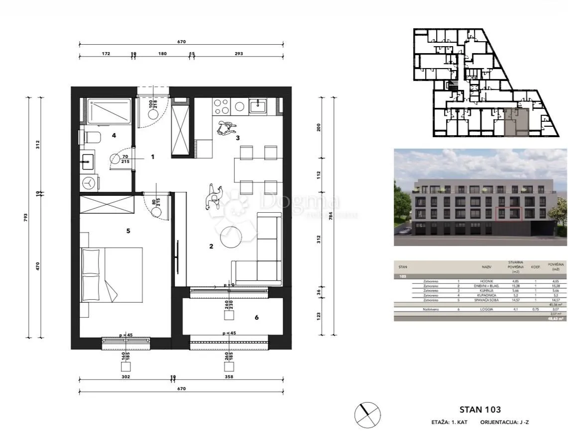s103 - črnomerec -mandalićina - nova rezidencija od 30 do 107 m2 - slika 5
