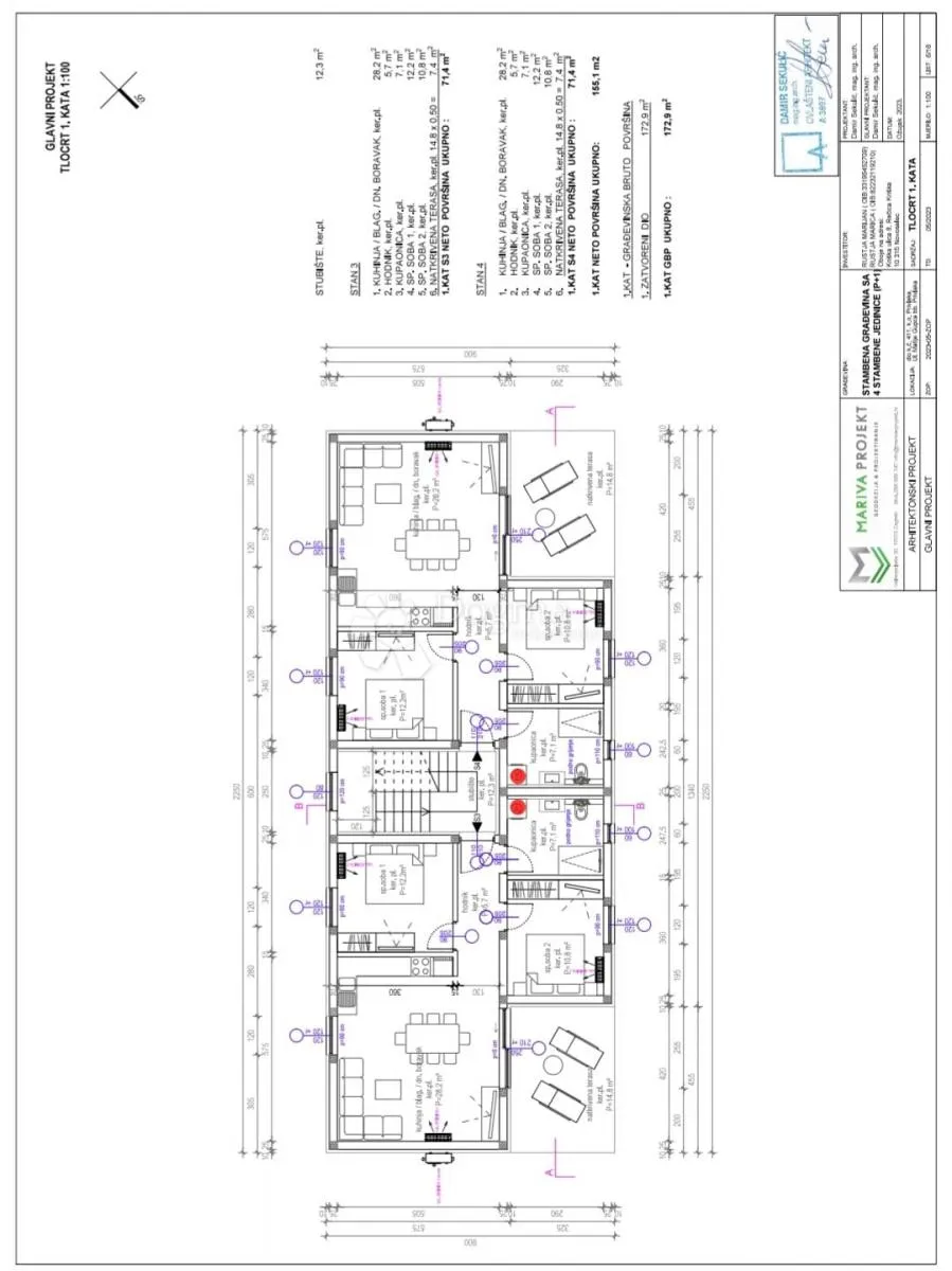 privlaka - moderan penthouse s4 sa krovnom terasom - slika 28