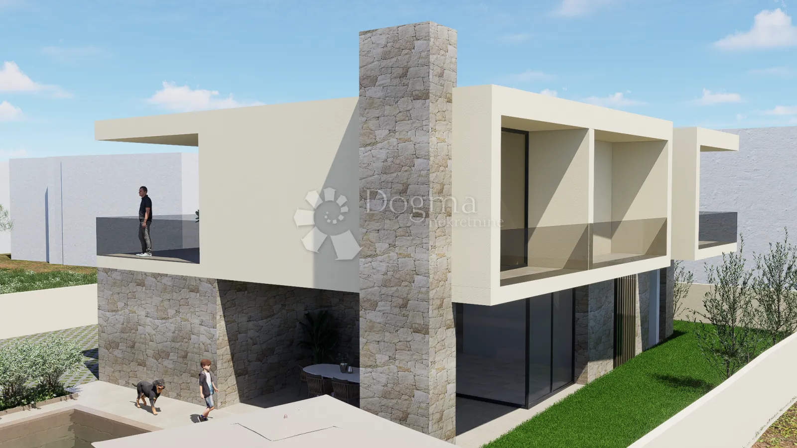 ekskluzivno!! otok ugljan – građevinsko zemljište s projektom za 2 vile, 2. red do mora!! - slika 9