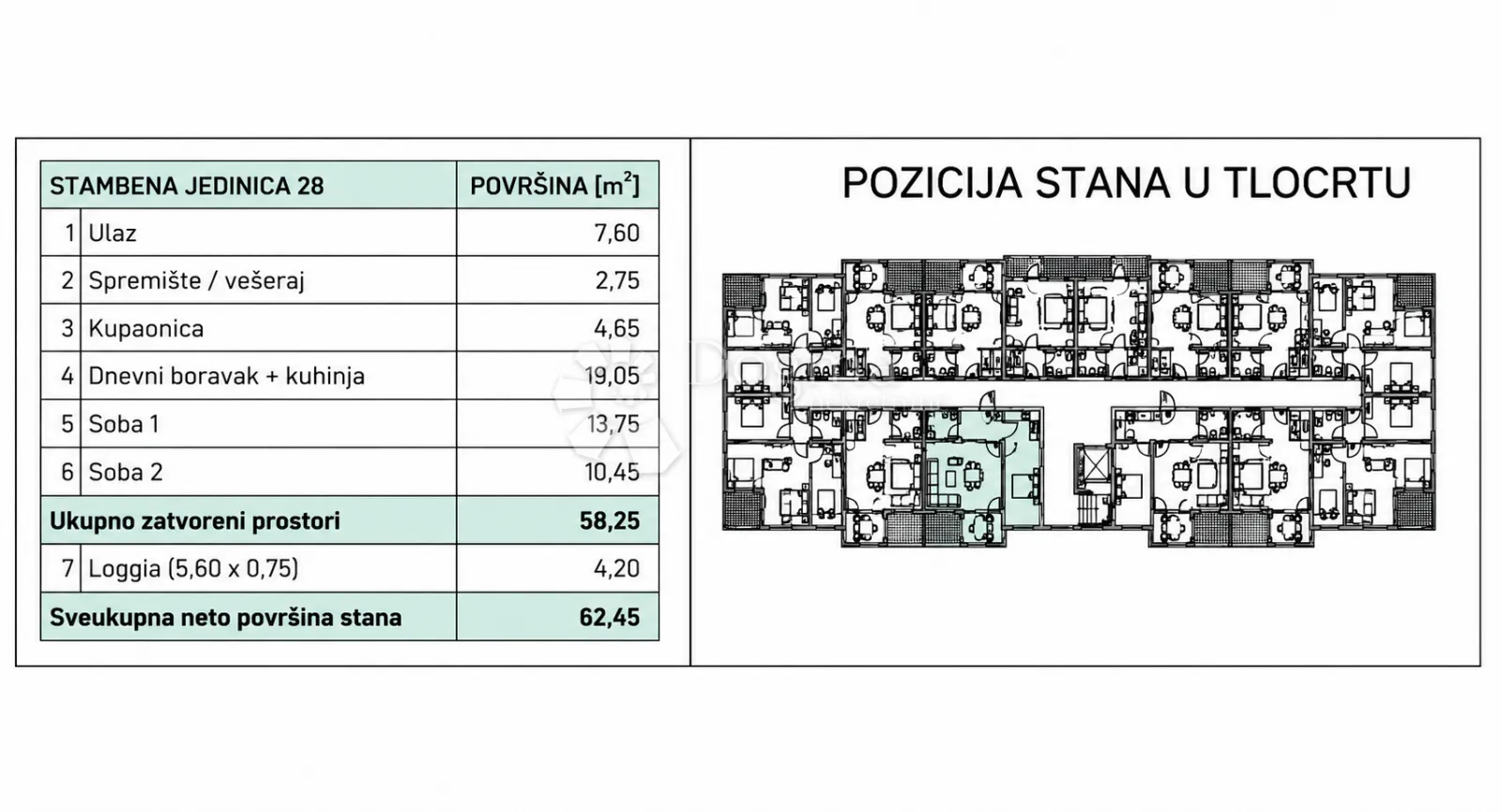 pretprodaja stanova – moderan stan na 2. katu novogradnje, varaždin | 58,25 m² + loggia - slika 9