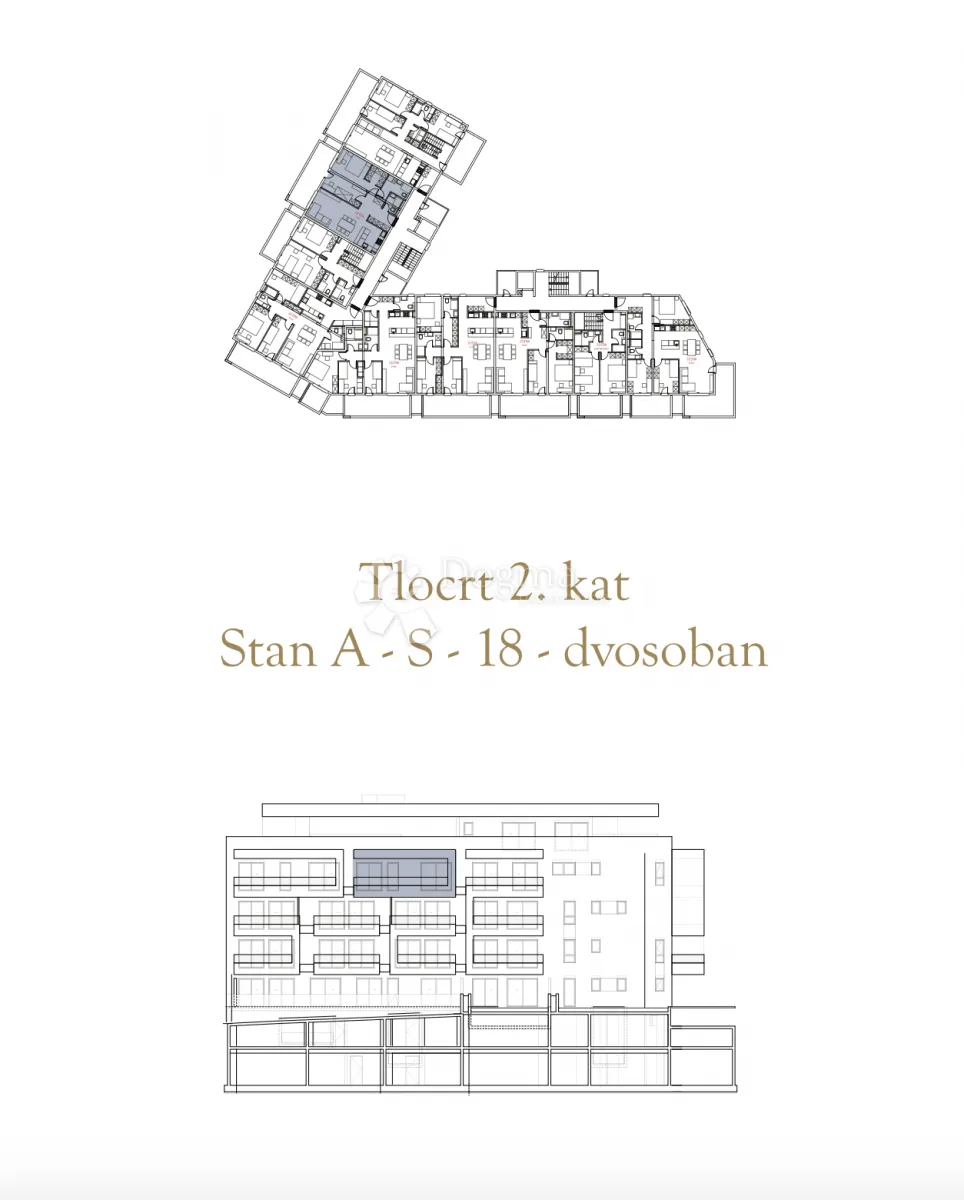 dvosoban stan u novogradnji, 2. kat (a-s18) - slika 2